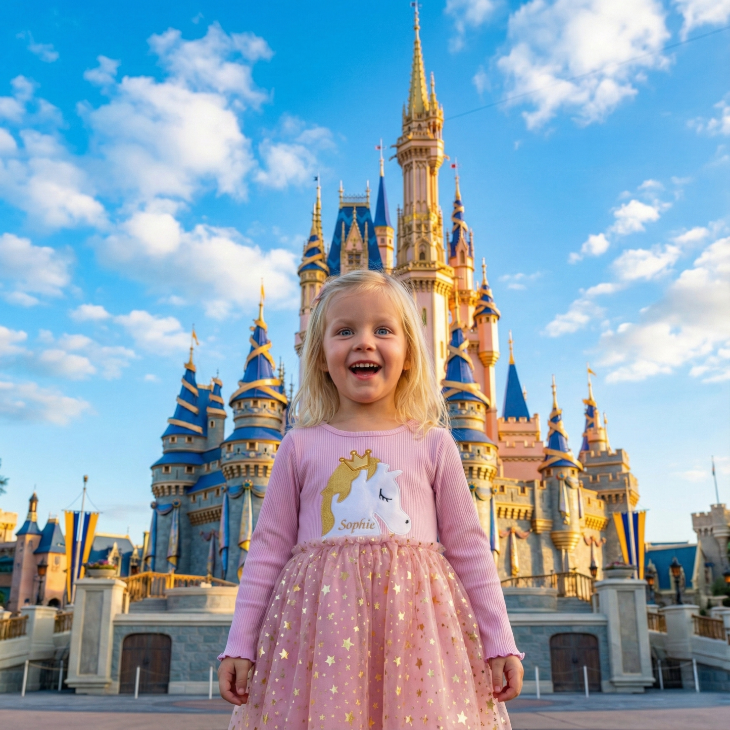 Personalized Girl Unicorn Birthday  Embroidered Tutu Dress| Dress42