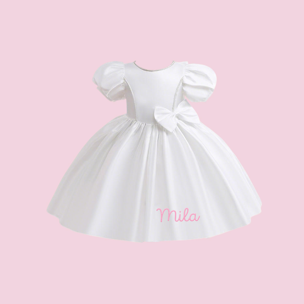 Personalized Girl Birthday Embroidered Party Dress| Dress43