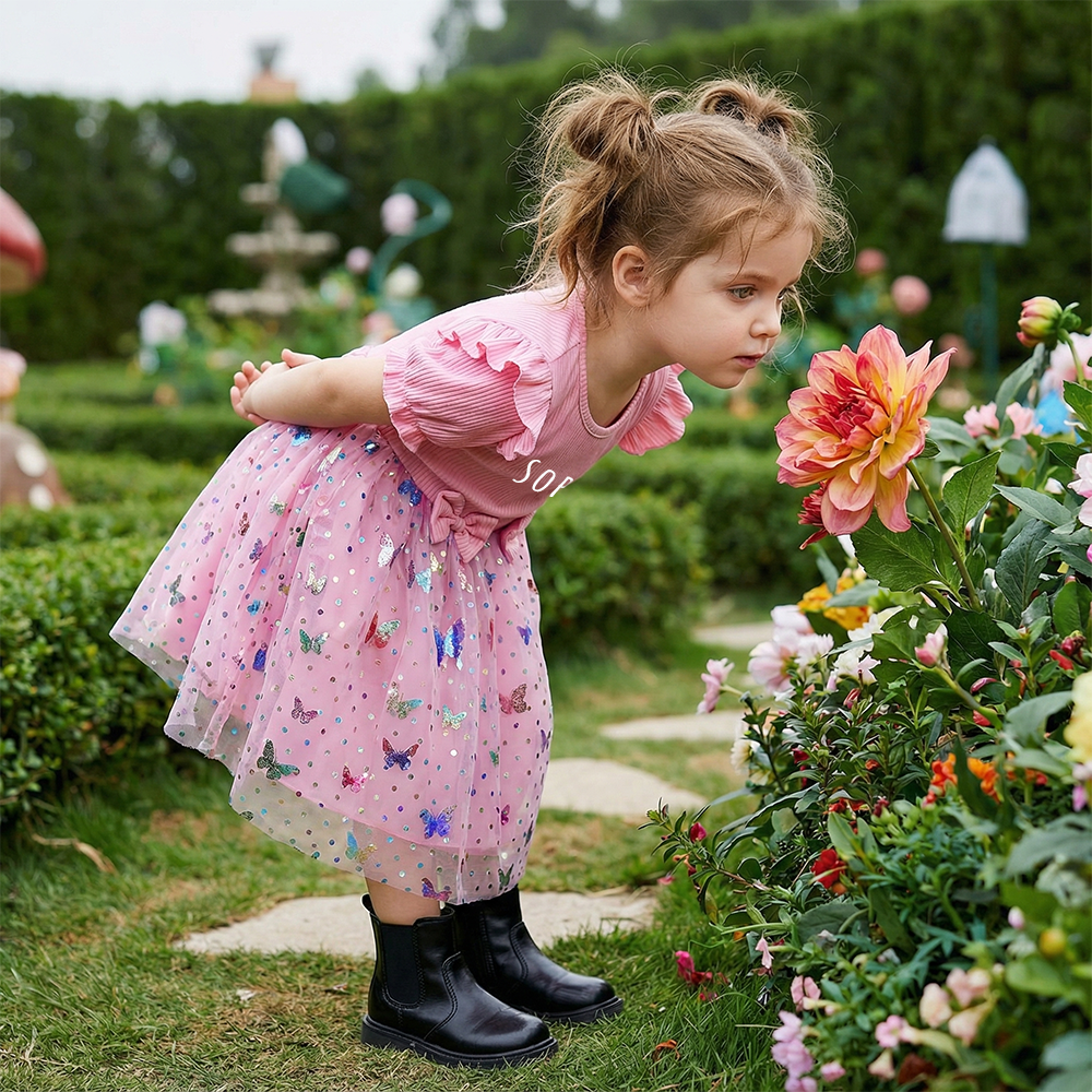 Personalized Girl Summer Butterfly Tutu Dress| Dress52