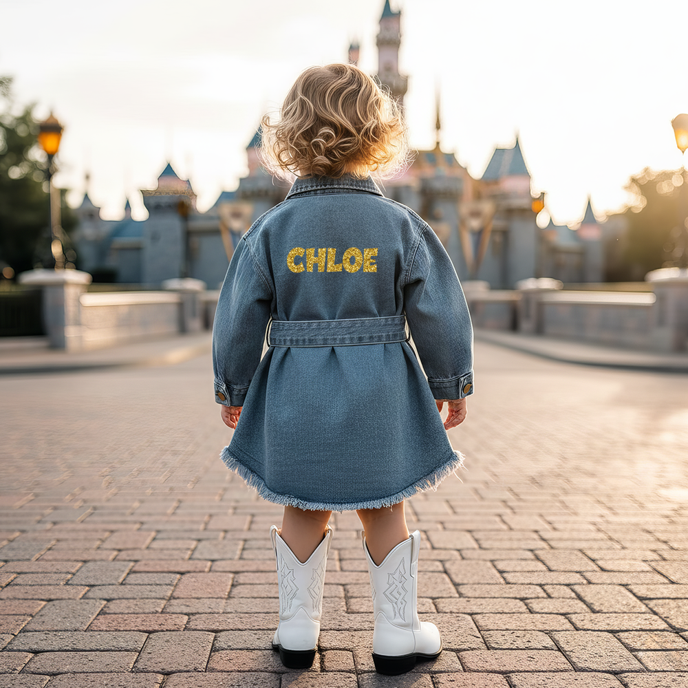 [Copy]Personalized Girl Retro Denim Dress| Cloth267