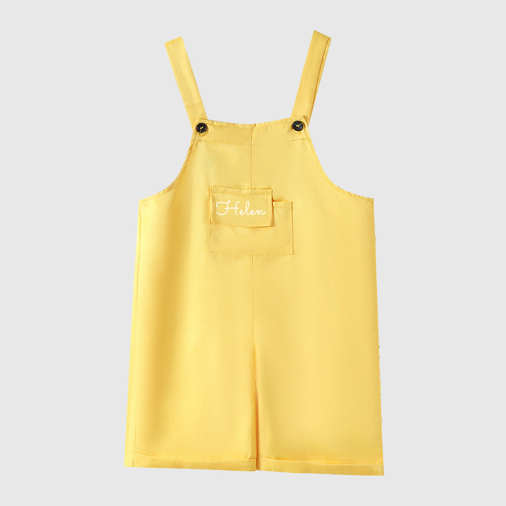 Personalized Kids Multicolor Cozy Overalls| Pants30