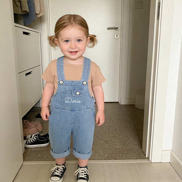 Personalized Kids Denim Overalls| Pants42