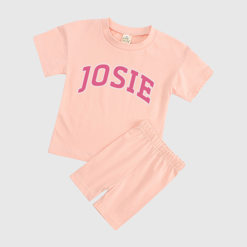 Personalized Girls Name Summer Short Set | Cloth0601