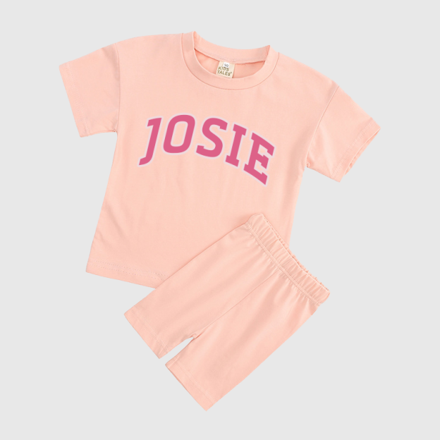 Personalized Girls Name Summer Short Set | Cloth0601
