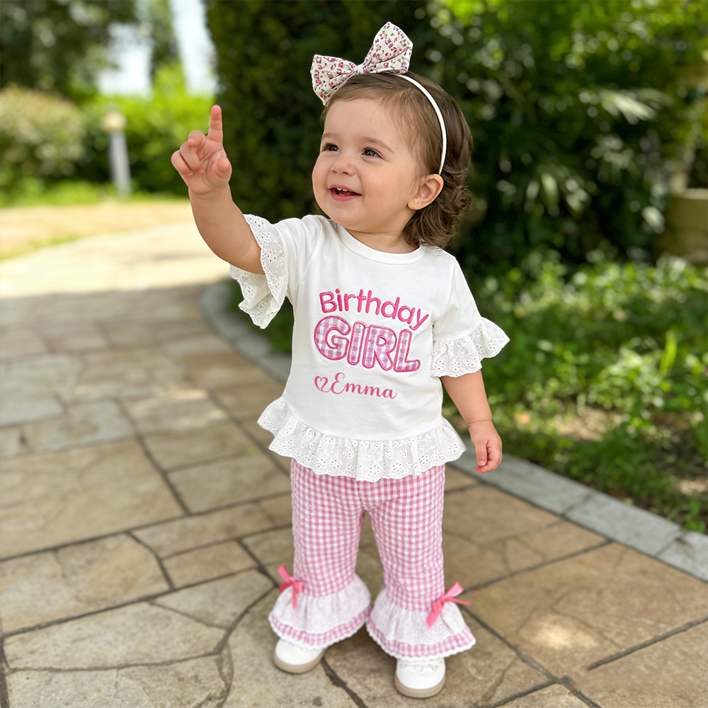 Personalized Birthday Girl Two-Piece Outfit| Cloth271