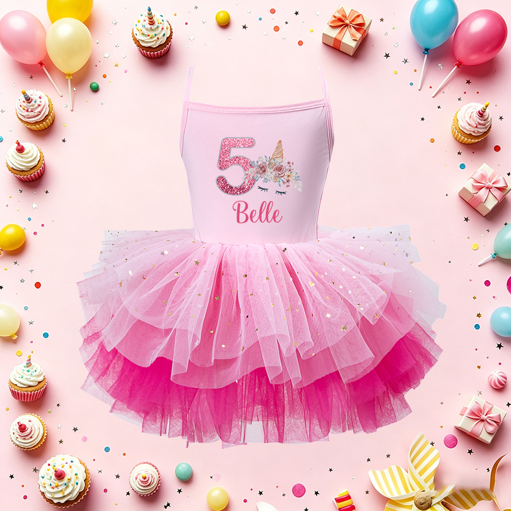 Personalized Girl Birthday Unicorn Tutu Dress| Dress97