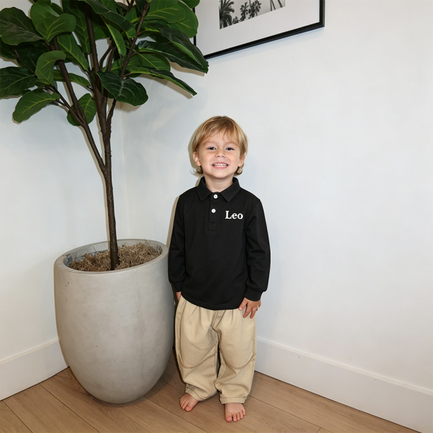 Personalized Kids Embroidered Polo Shirt| Cloth280