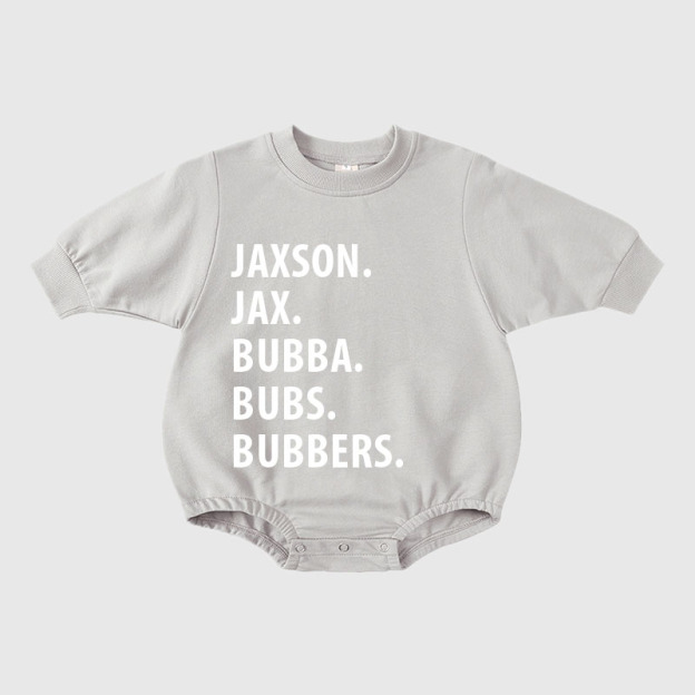 Personalized Kids Name Sweatshirt Romper| Cloth50