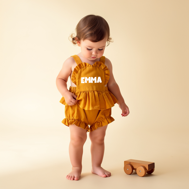 Personalized Baby Girl Summer  Two Piece Set| BBcloth140
