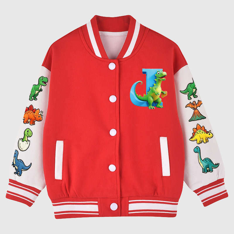 Personalized Kids Dinosaur Sports Jacket| Cloth286