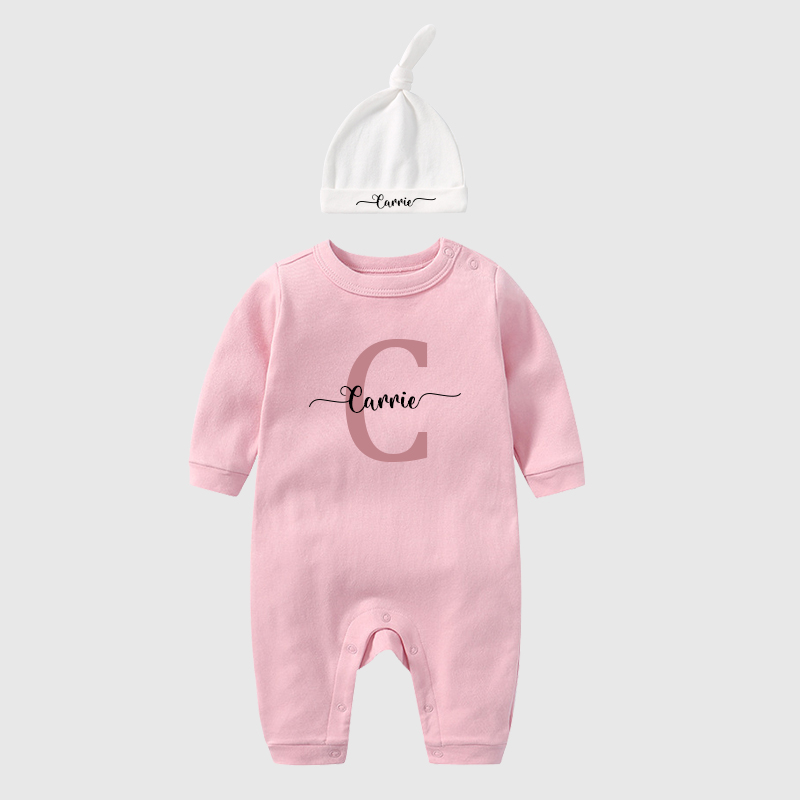 Personalized Baby Newborn Initial & Name Going Home Sets| BBCloth12