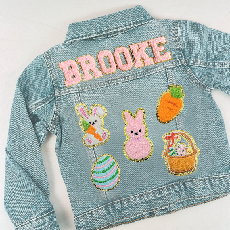 Personalized Kids Eatser Denim Jacket| Cloth128