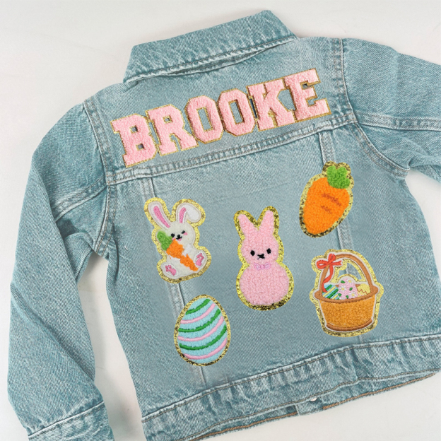 Personalized Kids Eatser Denim Jacket| Cloth128
