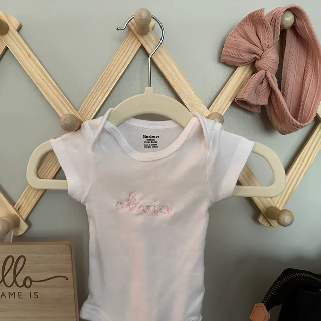 Personalized Embroidered Baby Onesie| BBCloth62