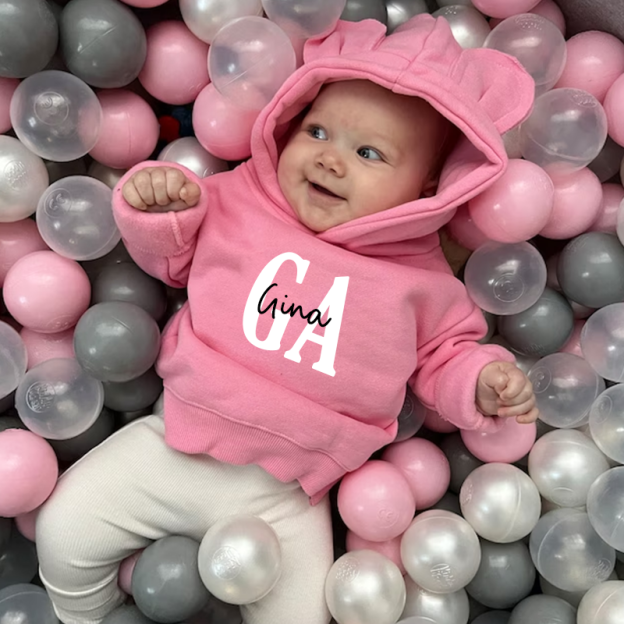 Personalized Kids Unisex Bear Hoodie| Cloth102