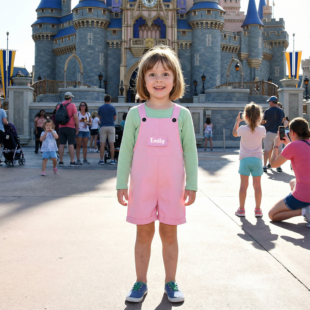 Personalized Kids Multicolor Cozy Overalls| Pants30