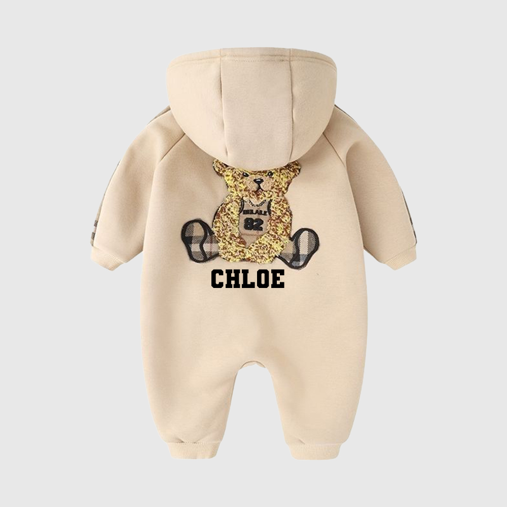 Personalized Baby Bear Jumpsuit| BBcloth107