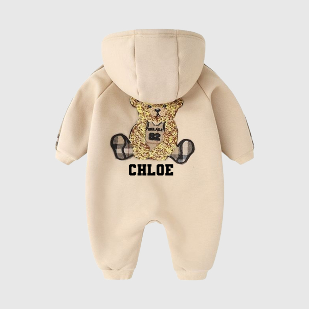 Personalized Baby Bear Jumpsuit| BBcloth107