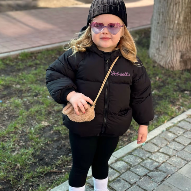 Personalized Kids Winter Thicken Warm Embroidered Hooded Jacket| Cloth203