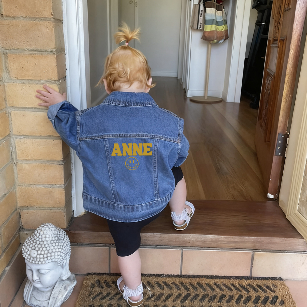 Personalized Baby Classics Vintage Denim Jacket | CWBaby348