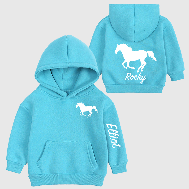 Personalized Kids Name Horse Cozy Hoodie| Cloth11602