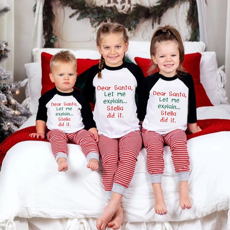 Personalized Kids Christmas Shirt| Cloth12420