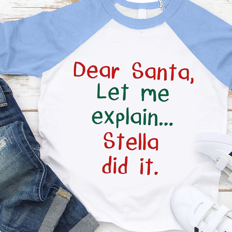 Personalized Kids Christmas Shirt| Cloth12420