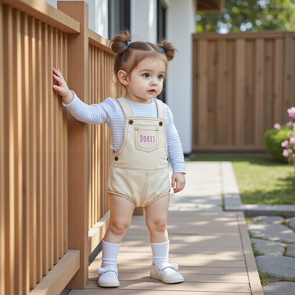 Personalized Baby Toddler Denim Overalls| Pants19