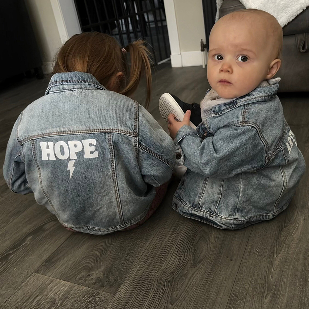 Personalized Baby Classics Vintage Denim Jacket | CWBaby348