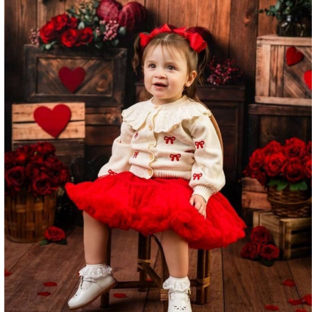Personalized Baby Hand Embroidered Bow Cardigan| BBcloth98