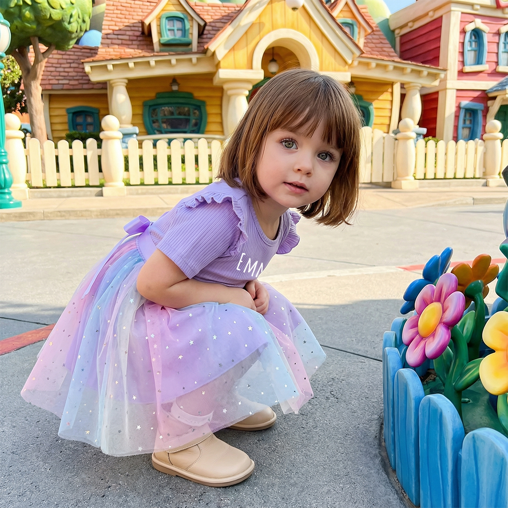 Personalized Girl Summer Rainbow Tutu Dress| Dress51