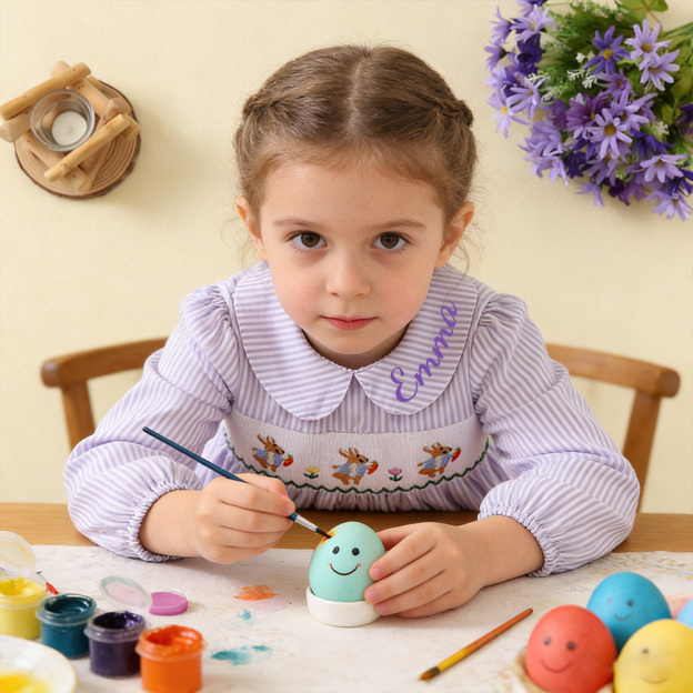 Personalized Girl Easter Bunny Dress| Dress65