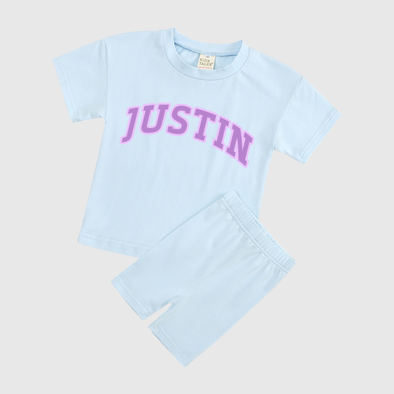 Personalized Girls Name Summer Short Set | Cloth0601