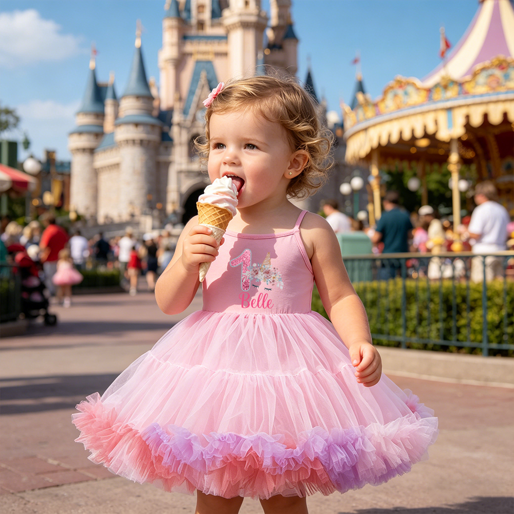 Personalized Girl Birthday Unicorn Tutu Dress| Dress89