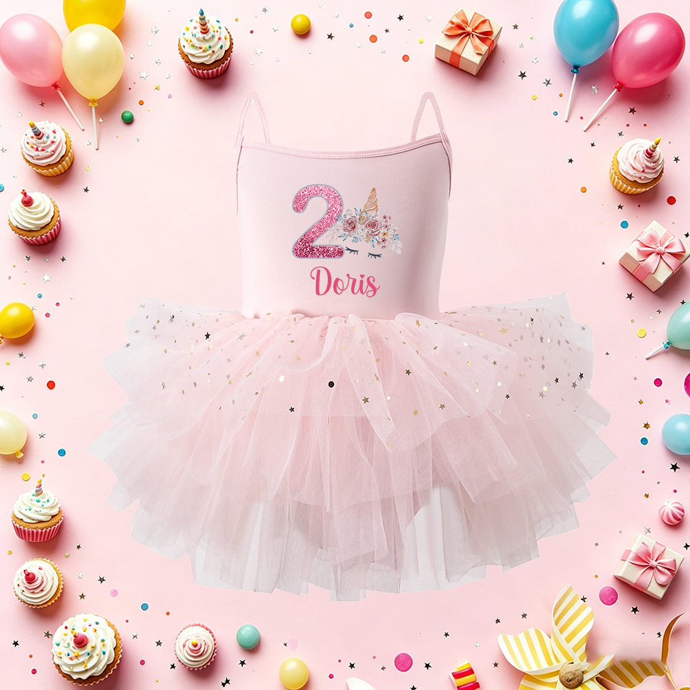 Personalized Girl Birthday Unicorn Tutu Dress| Dress97