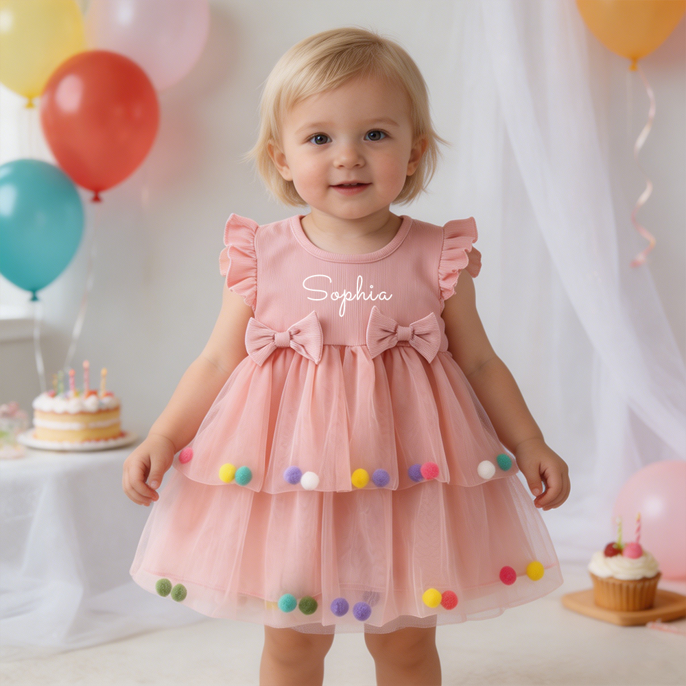 Personalized Girl Colorful Tutu Dress| Dress104