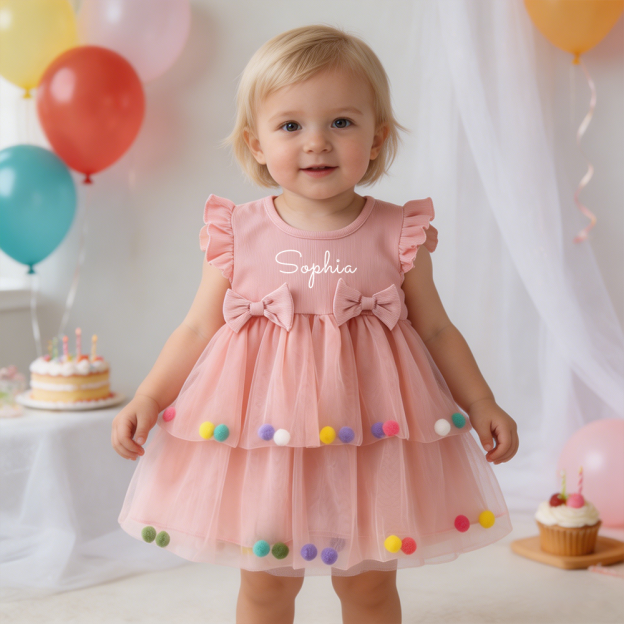 Personalized Girl Colorful Tutu Dress| Dress104