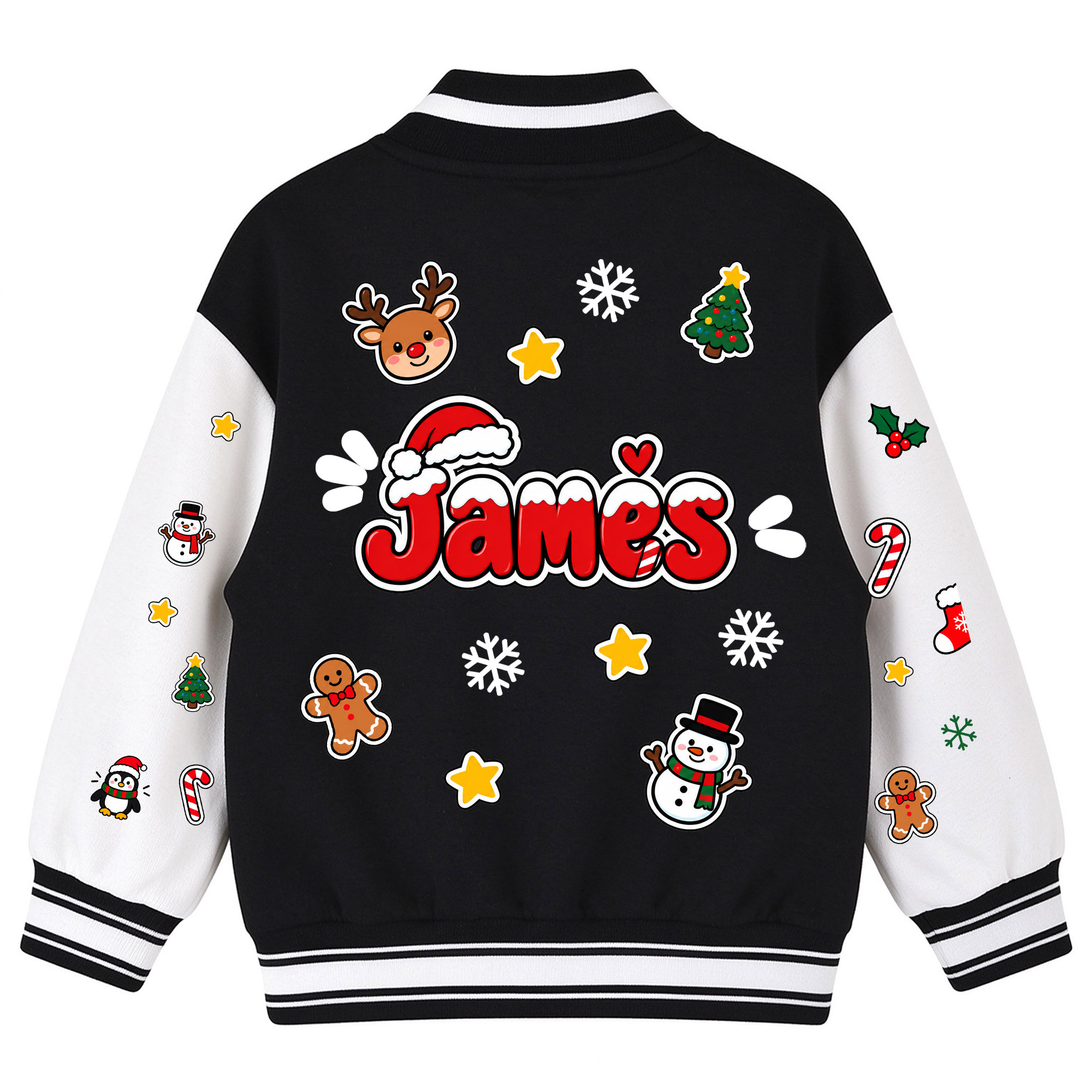 Personalized Christmas Varsity Jacket for Kids | YESMC39