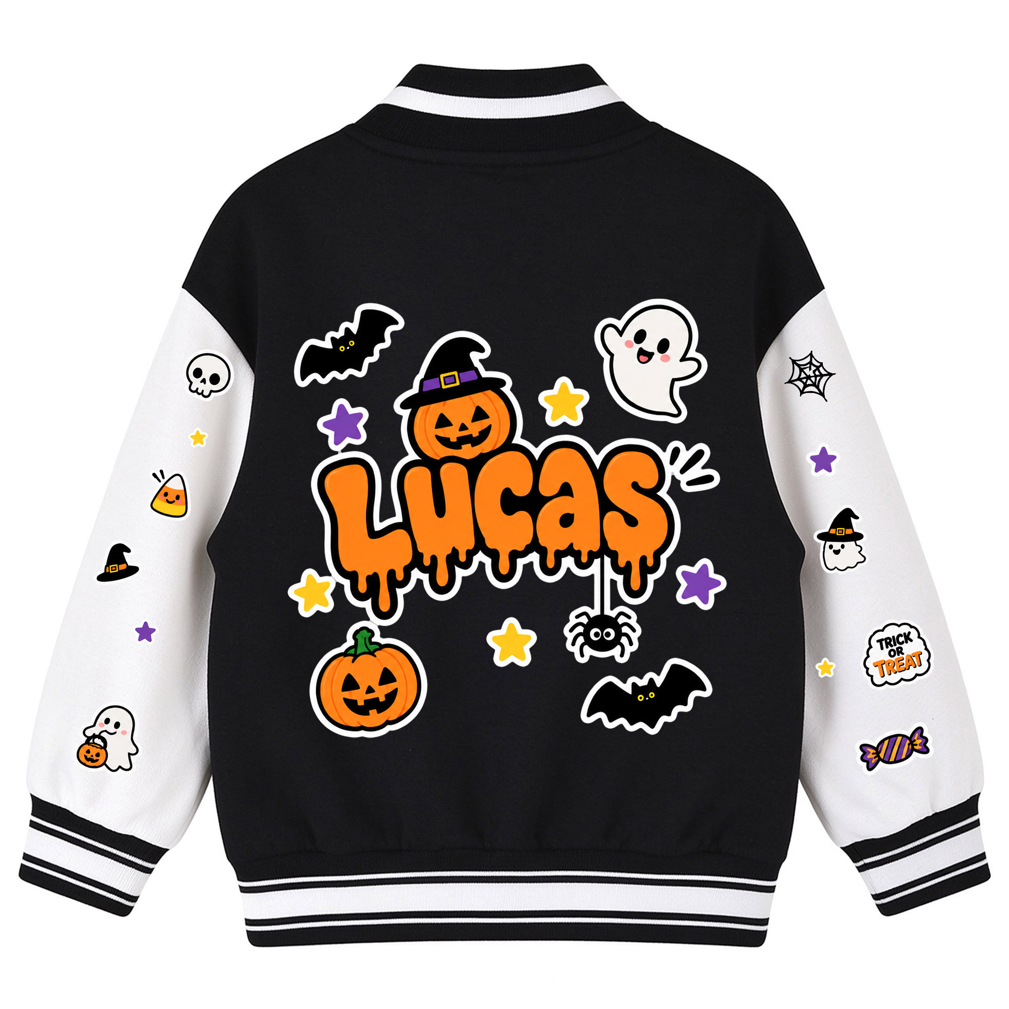 Personalized Halloween Varsity Jacket for Kids | YESHalloween21