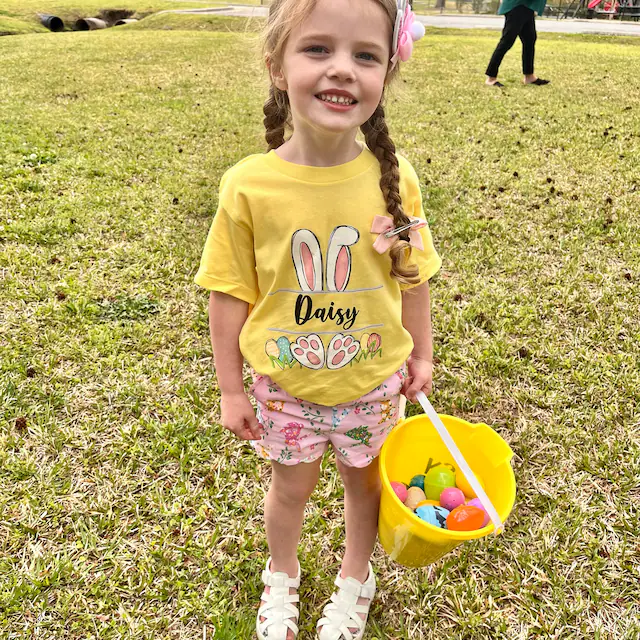 Personalized Kids Bunny Summer T-Shirt| Cloth133