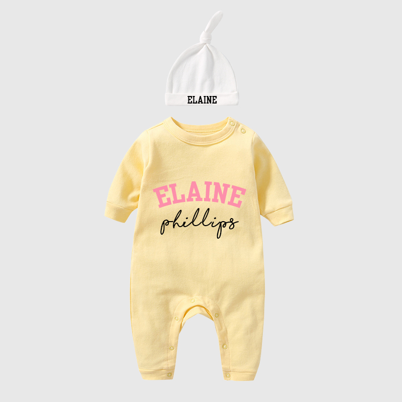 Personalized Baby With Hat Cozy Going Home Sets| BBCloth65