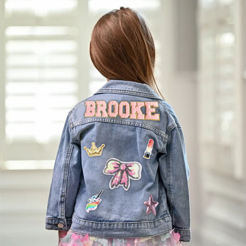 Personalized Kids Denim Patch Jacket| Cloth178
