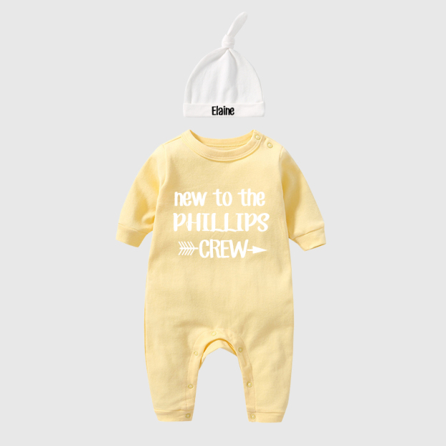 Personalized Baby With Hat Cozy Going Home Sets| BBCloth67