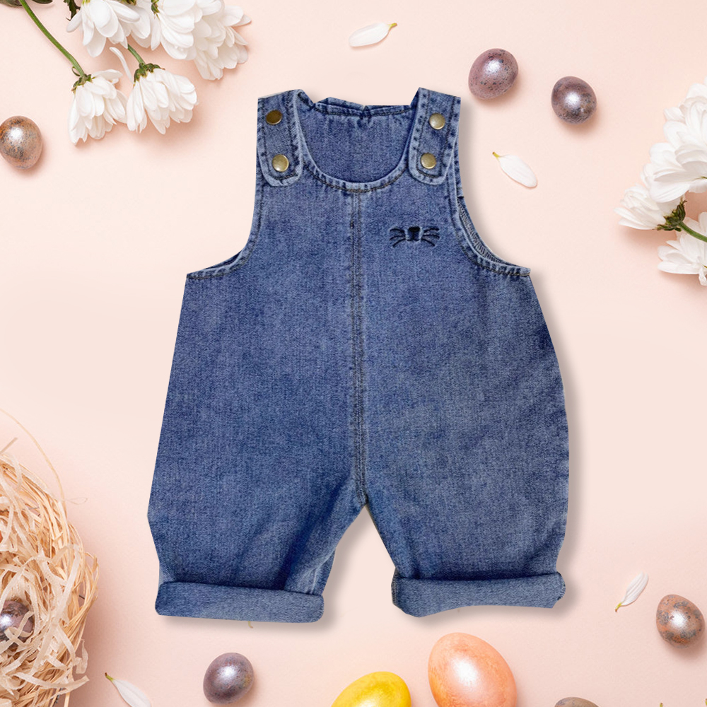 Personalized Kids Bunny Ear Demin Overalls| Pants29