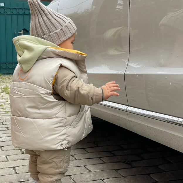 Personalized Kids Winter Thicken Warm Embroidered Vest Jackets| Cloth200