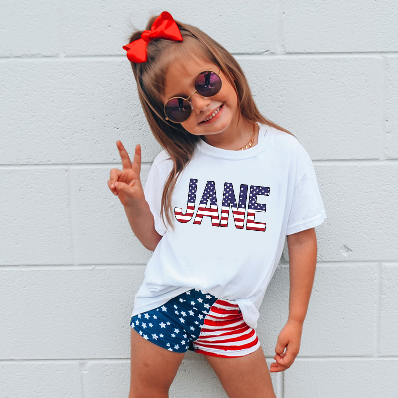 Personalized Kid 4th Of July Independence T-Shirt| Cloth1467
