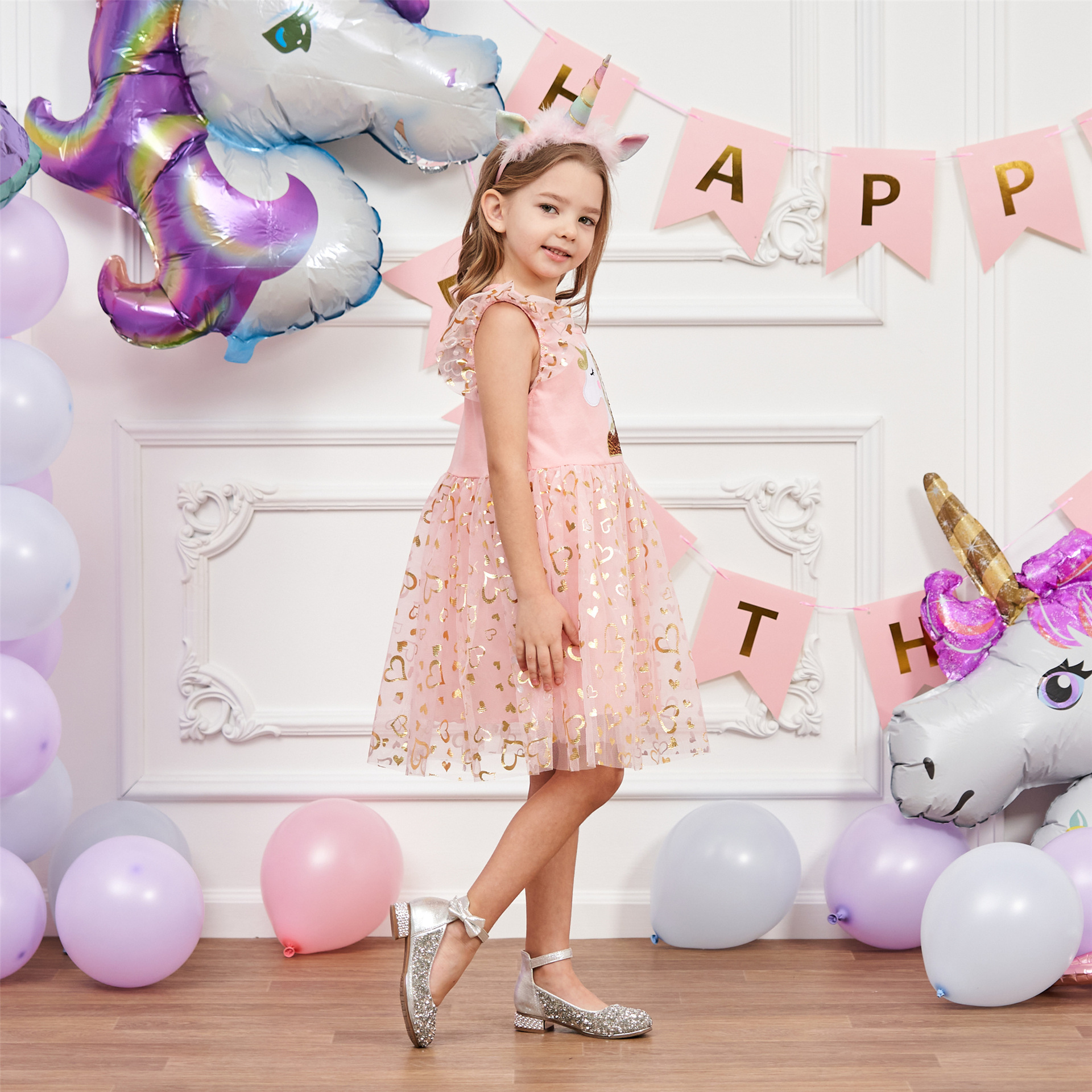 Personalized Girl Magical Unicorn Birthday Dress| Dress06