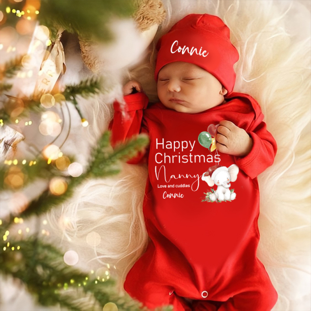 Personalized Baby My First Christmas Outfit| BBcloth1224