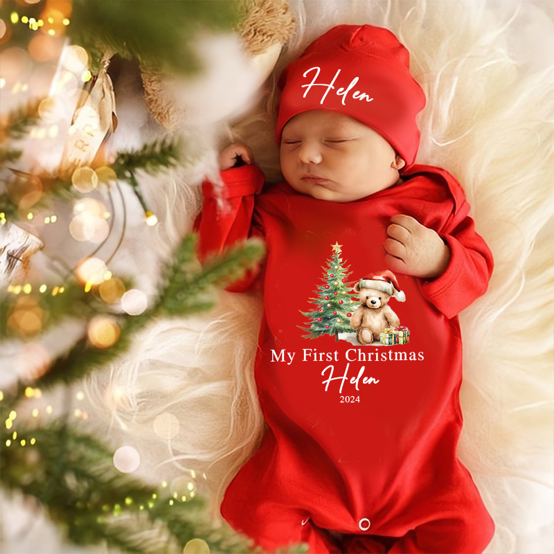 Personalized Baby My First Christmas Outfit| BBCloth1211
