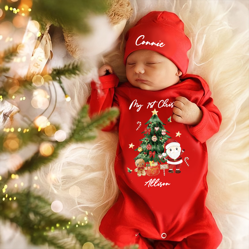 Personalized Baby My First Christmas Santa Outfit| BBcloth1222